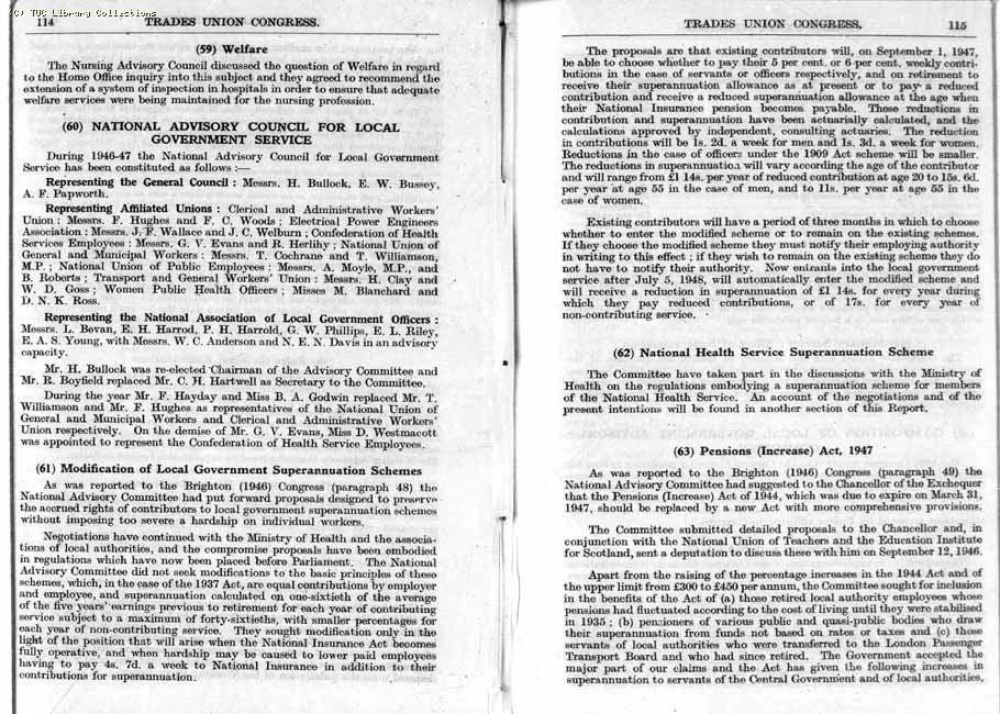 TUC Report, 1947