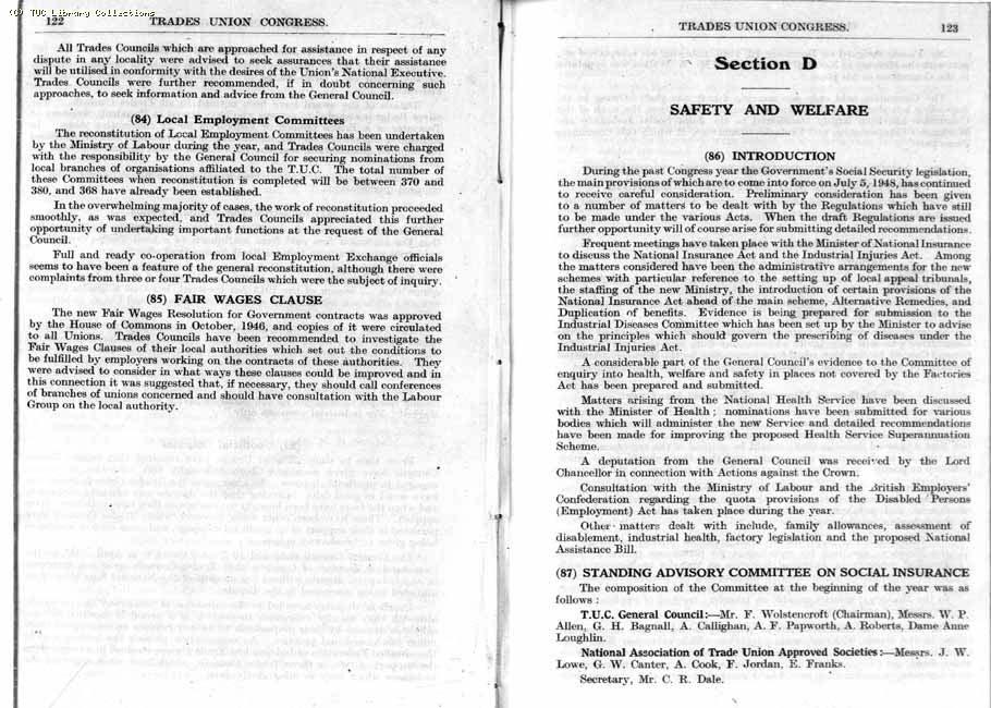 TUC Report, 1947