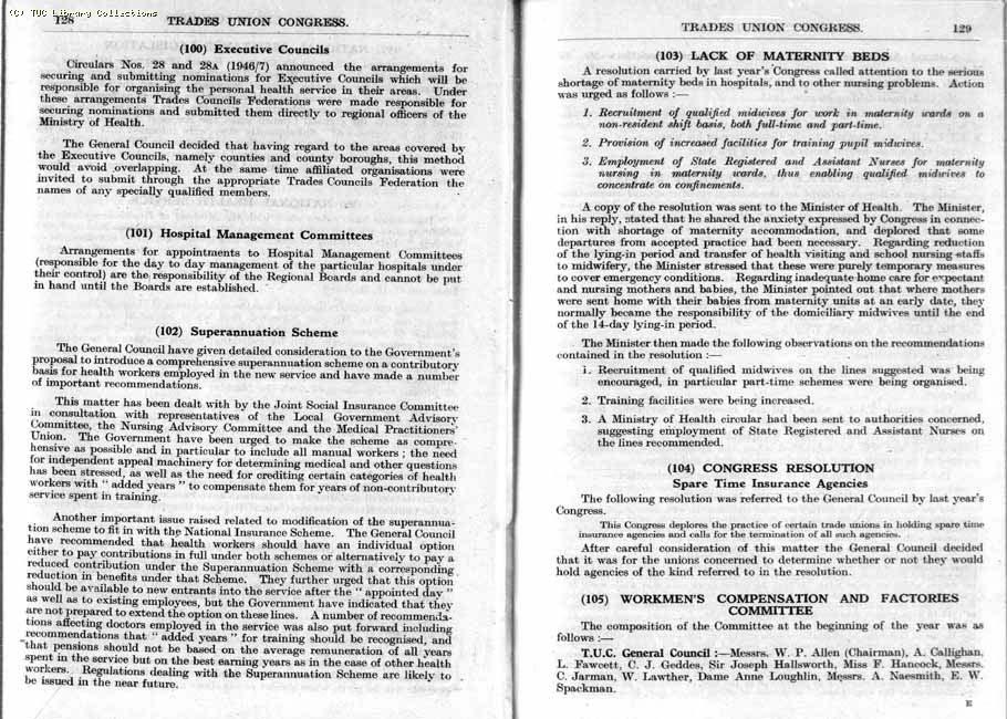 TUC Report, 1947