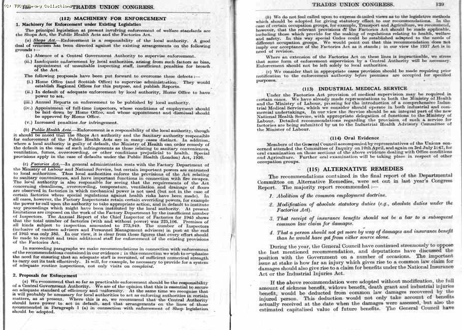 TUC Report, 1947