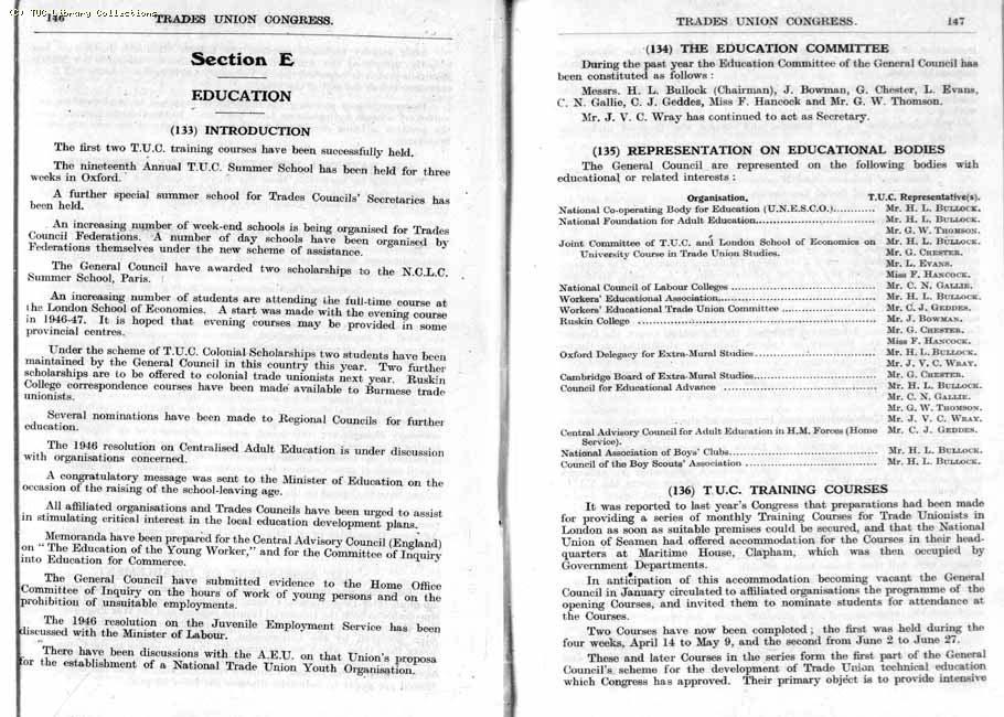 TUC Report, 1947