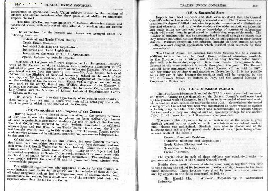 TUC Report, 1947
