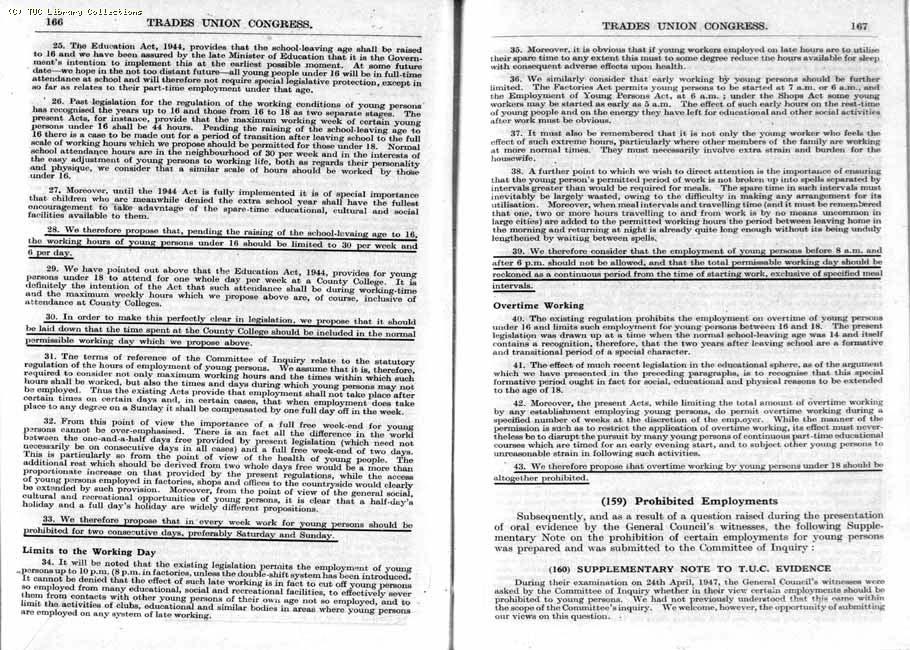 TUC Report, 1947