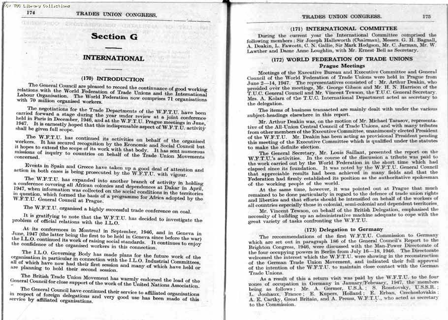 TUC Report, 1947