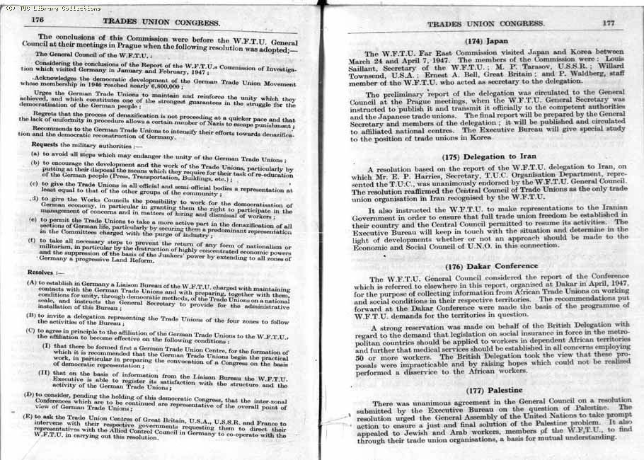 TUC Report, 1947