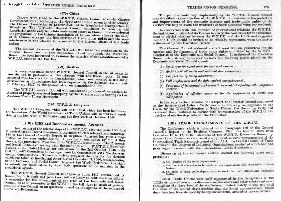 TUC Report, 1947