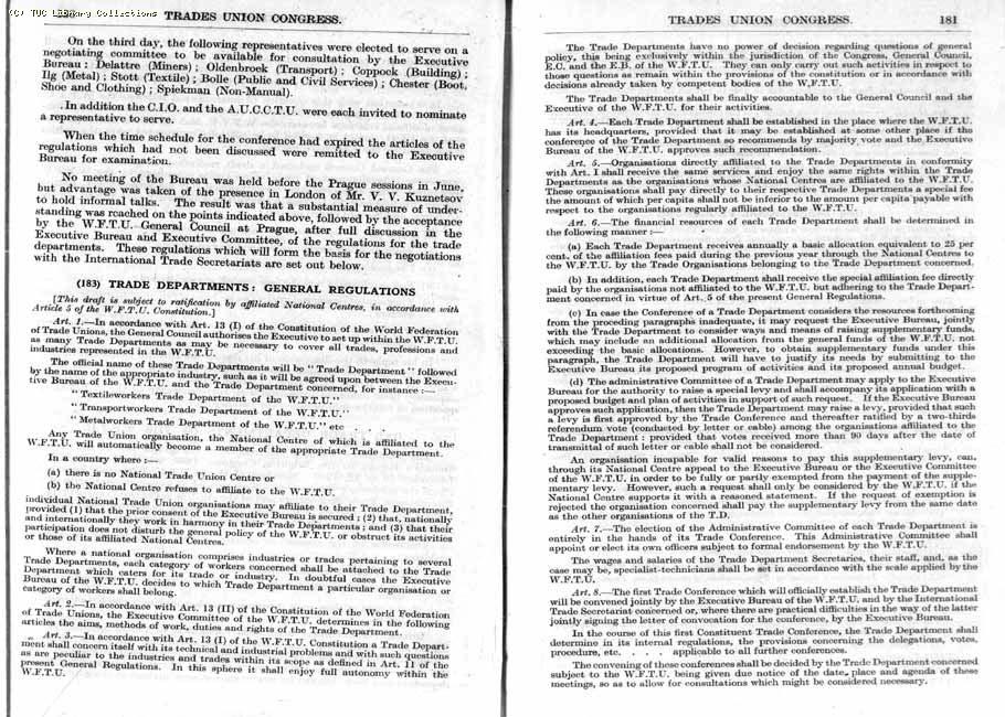 TUC Report, 1947