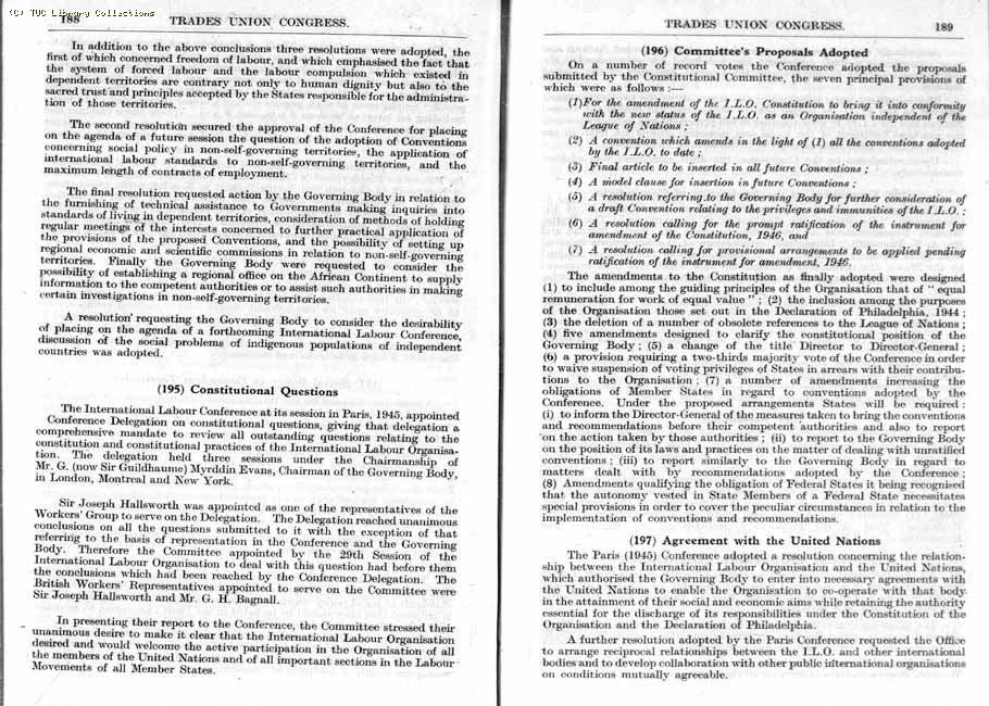 TUC Report, 1947