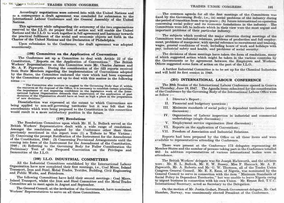TUC Report, 1947