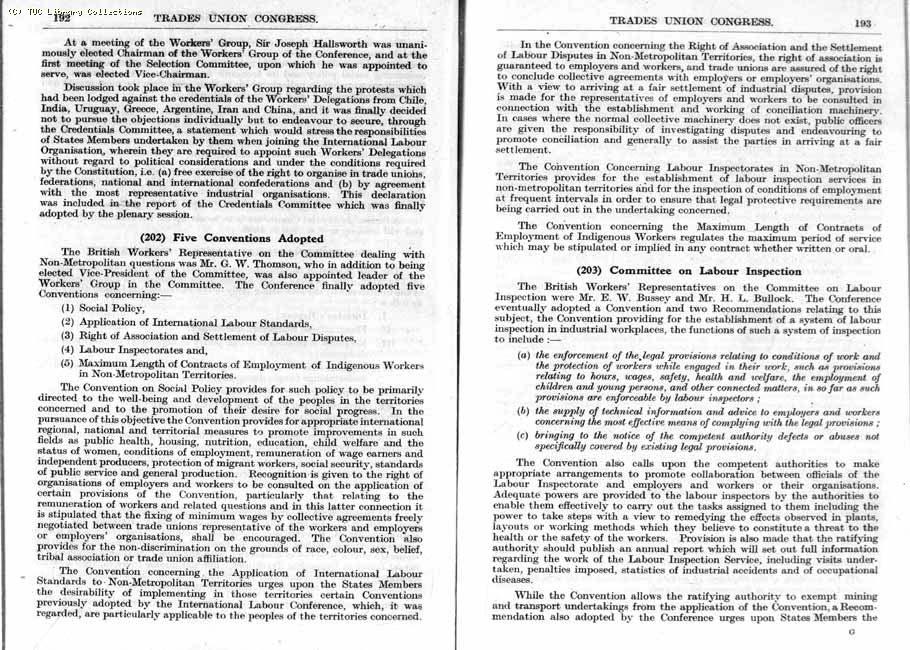 TUC Report, 1947