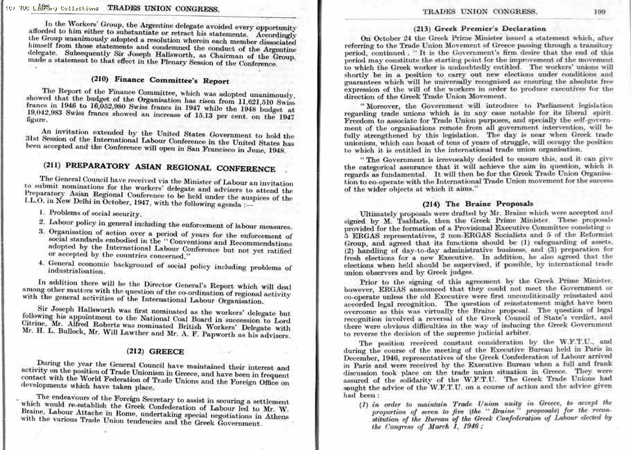 TUC Report, 1947