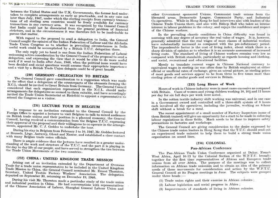 TUC Report, 1947