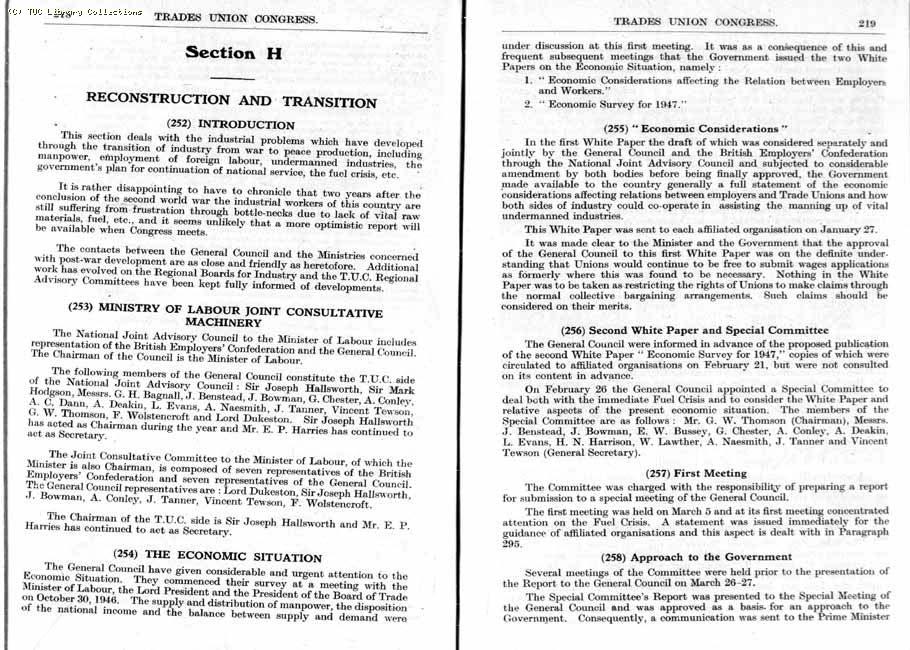 TUC Report, 1947