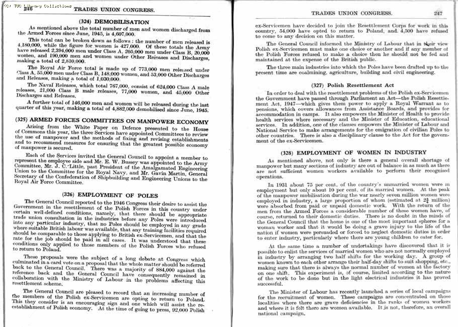 TUC Report, 1947