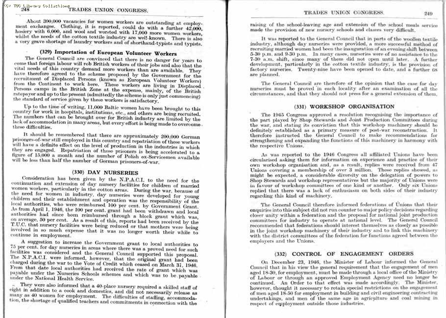 TUC Report, 1947