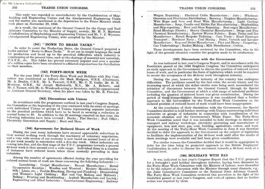 TUC Report, 1947