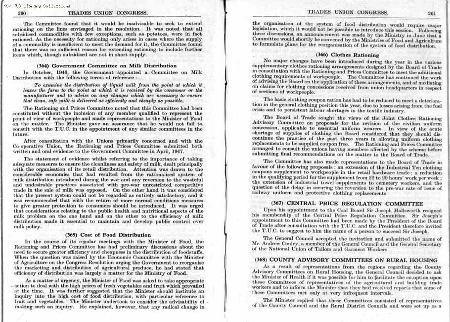 TUC Report, 1947
