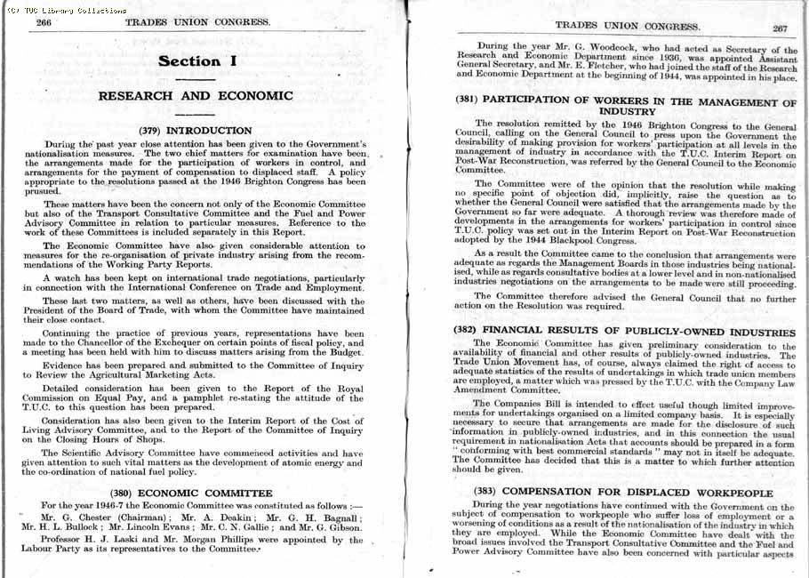 TUC Report, 1947