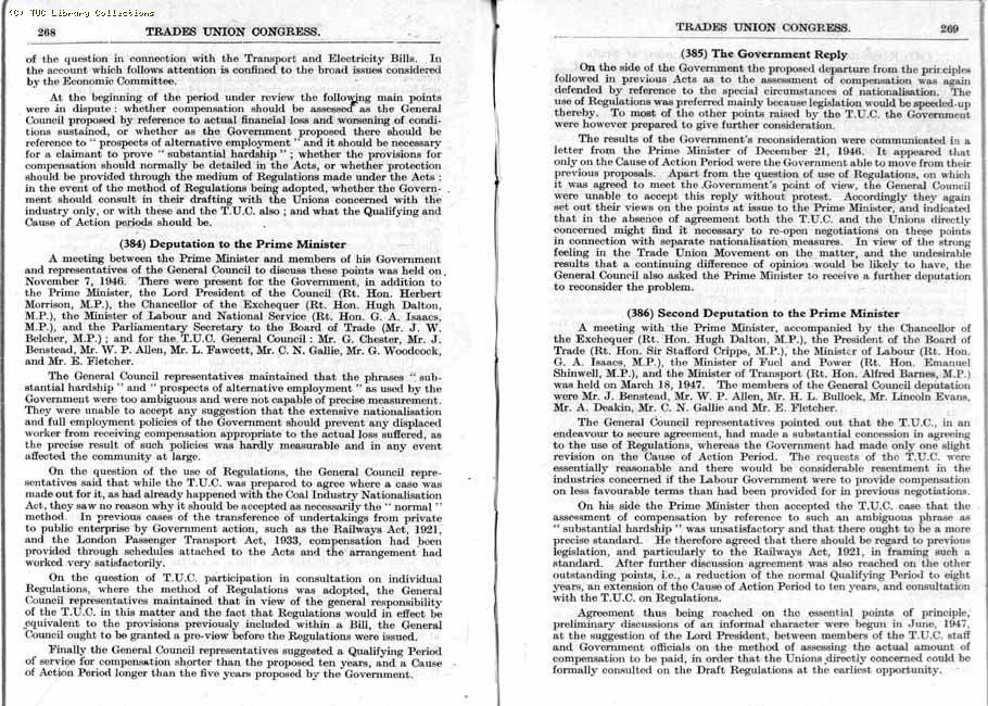 TUC Report, 1947