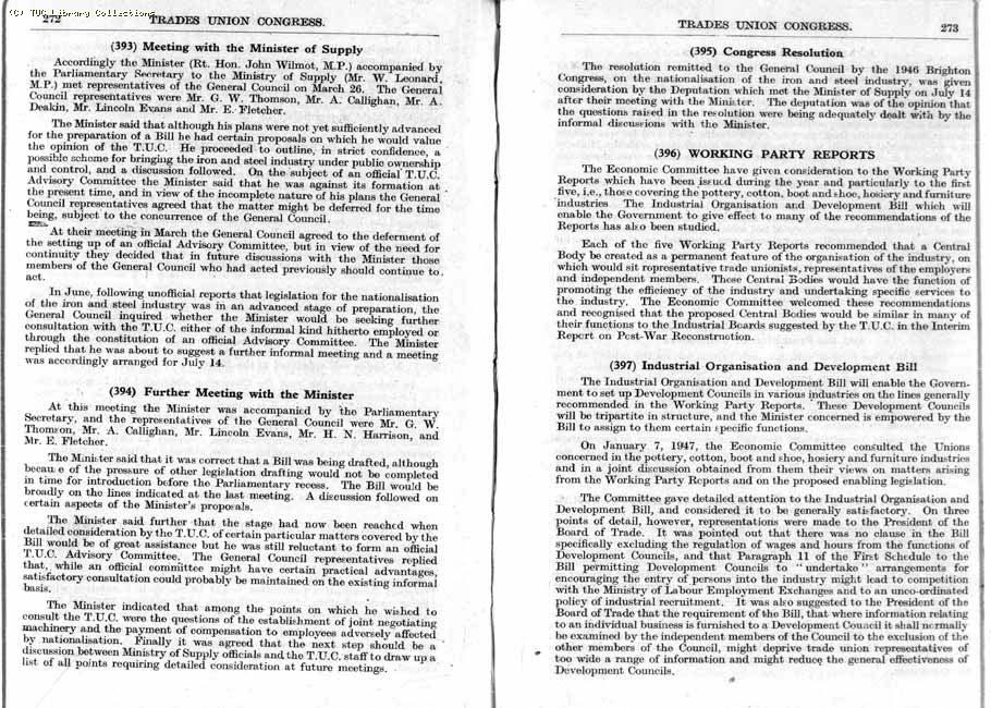 TUC Report, 1947