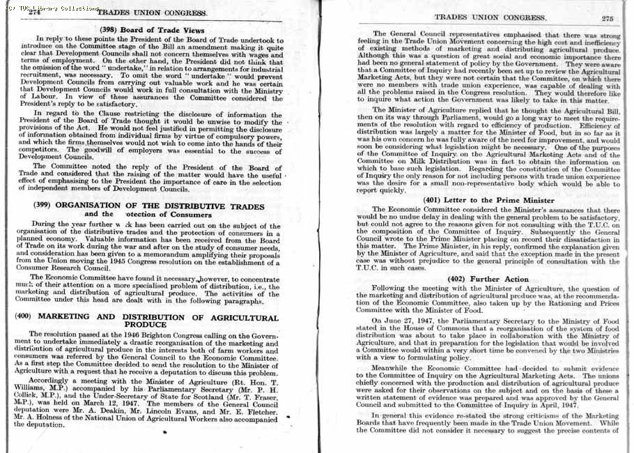 TUC Report, 1947