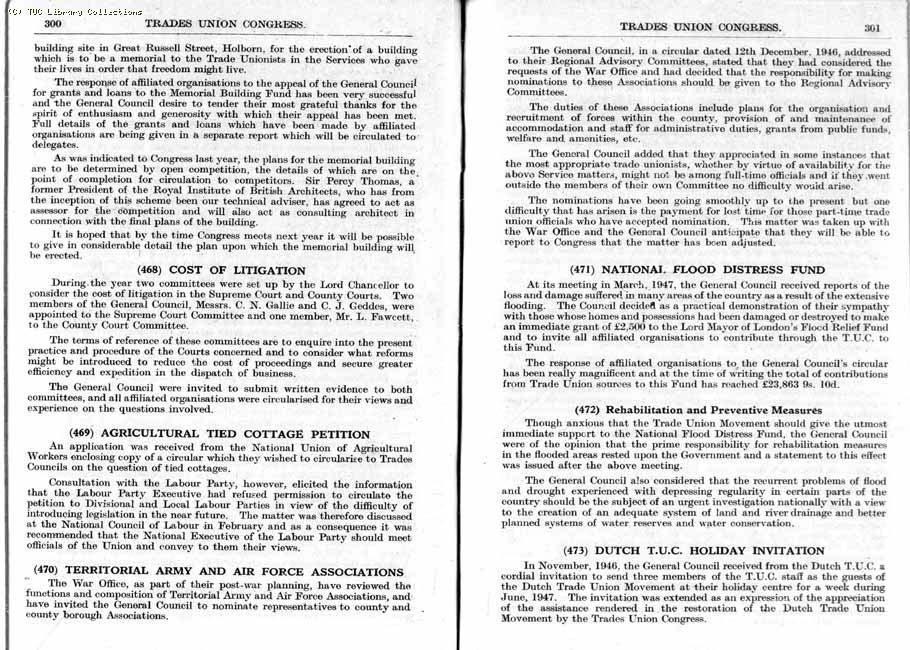TUC Report, 1947