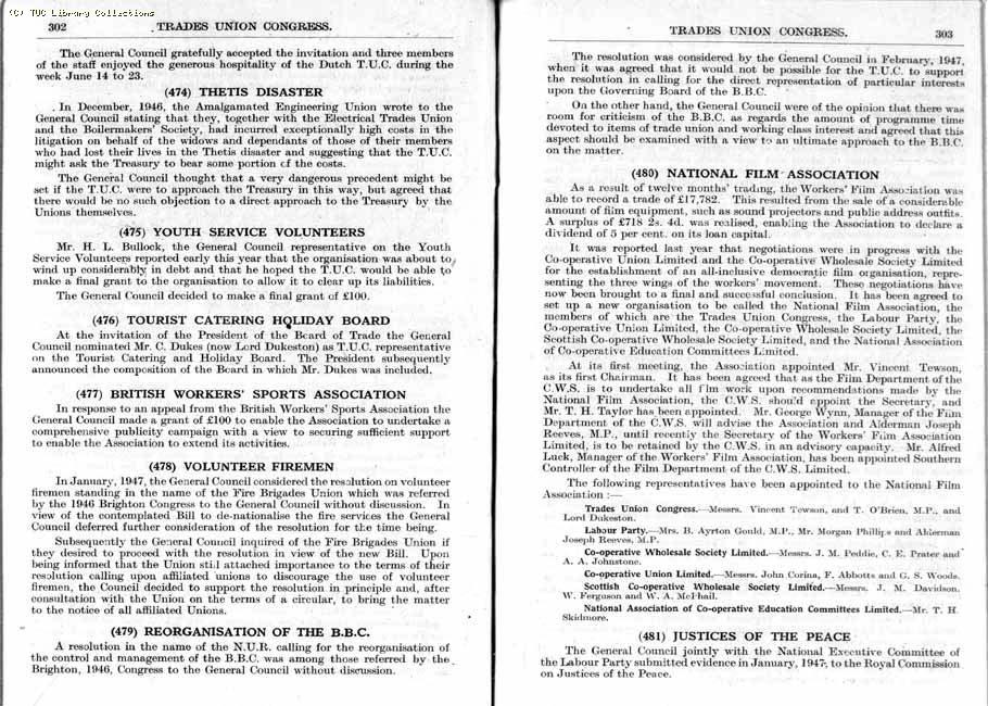 TUC Report, 1947