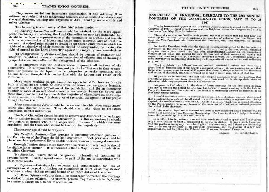 TUC Report, 1947