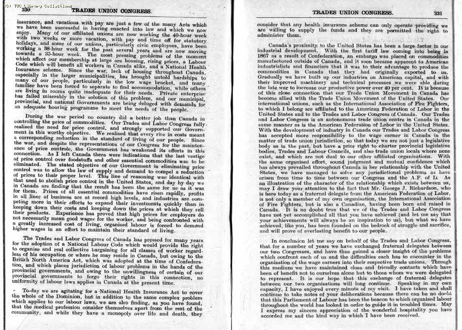 TUC Report, 1947