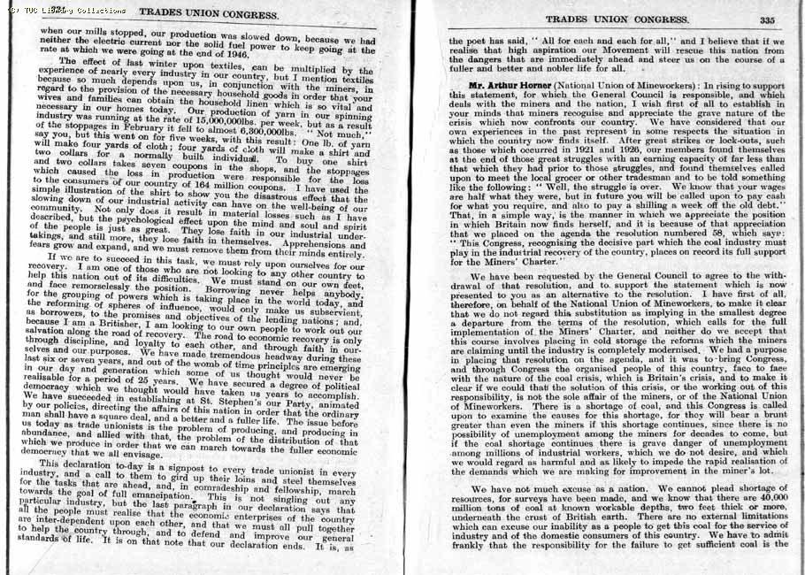 TUC Report, 1947
