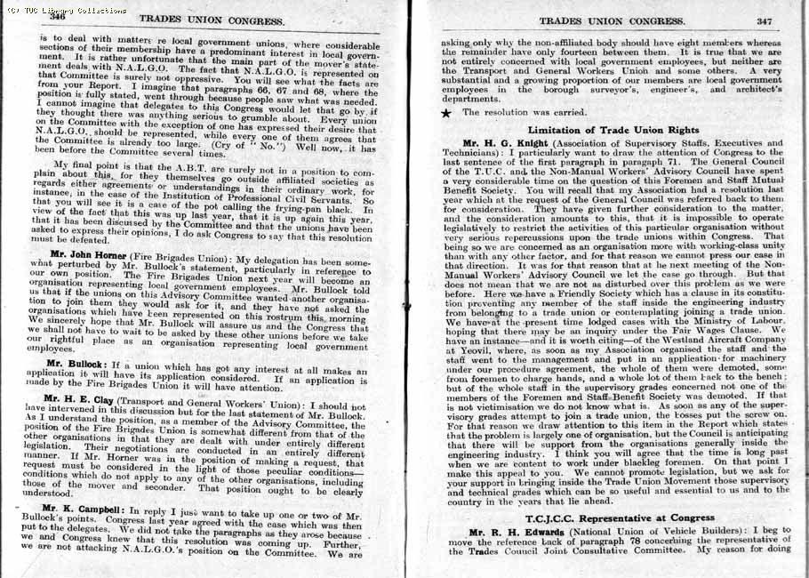 TUC Report, 1947