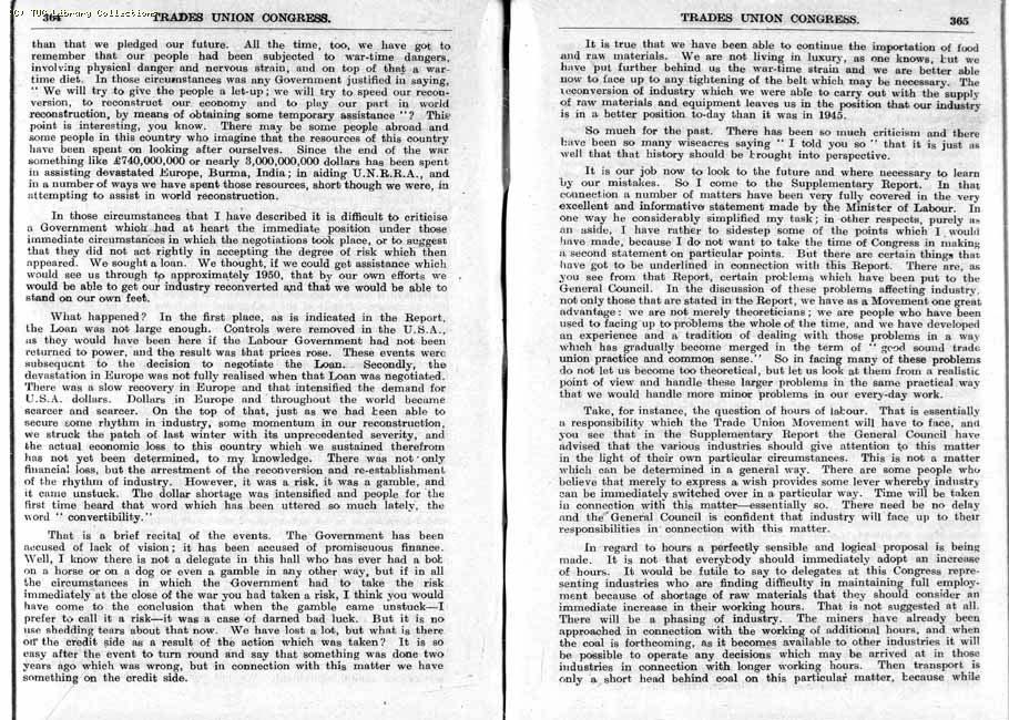 TUC Report, 1947