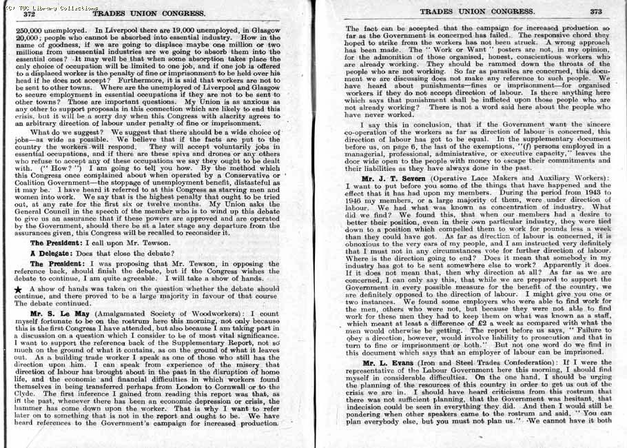 TUC Report, 1947
