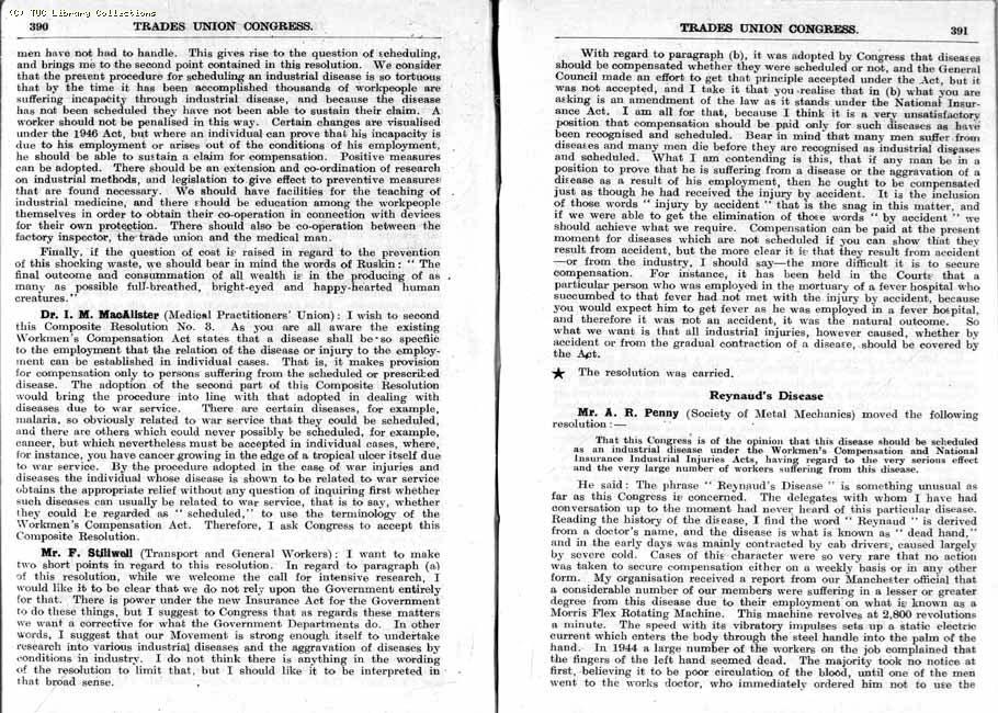 TUC Report, 1947