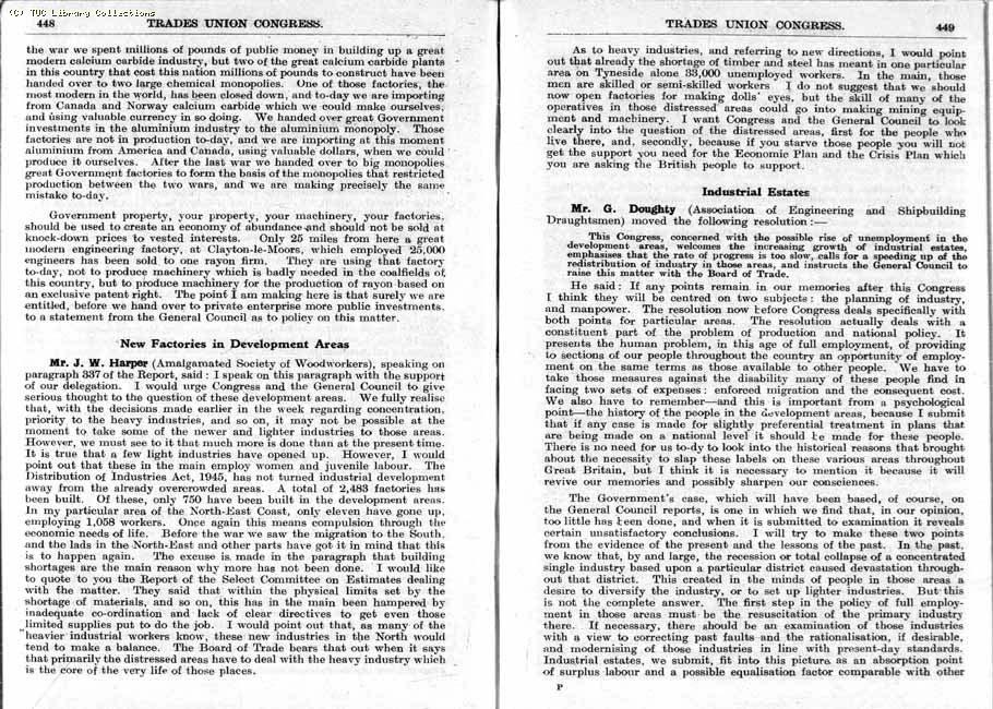 TUC Report, 1947