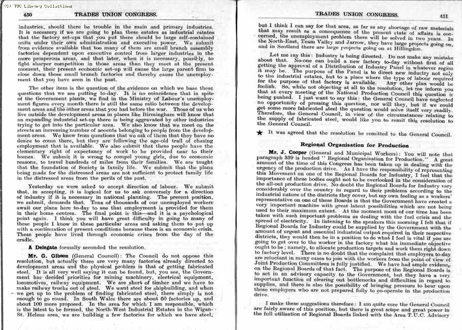 TUC Report, 1947