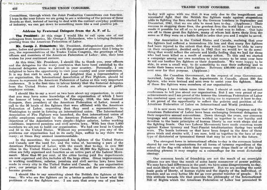 TUC Report, 1947