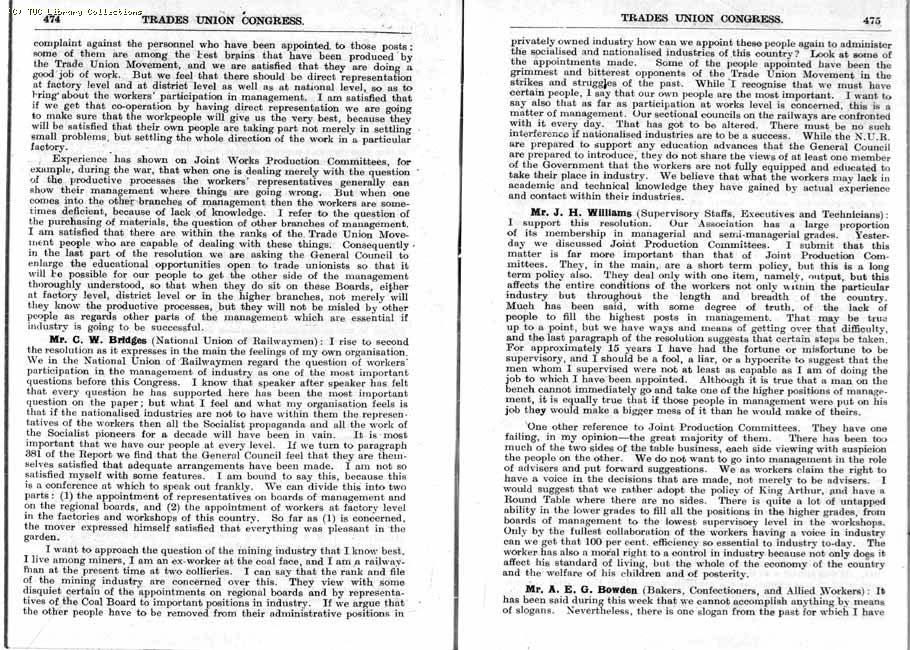 TUC Report, 1947