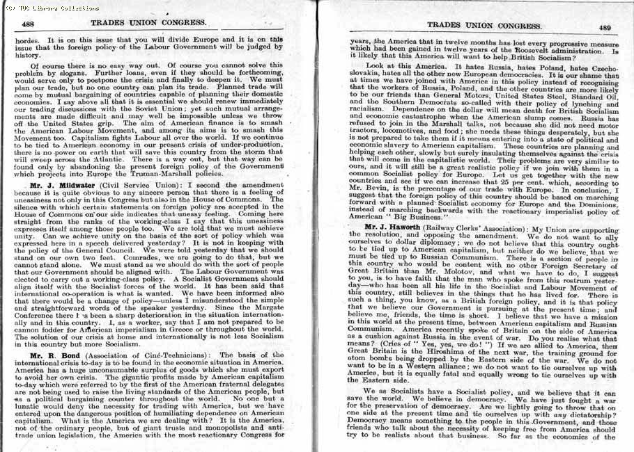 TUC Report, 1947