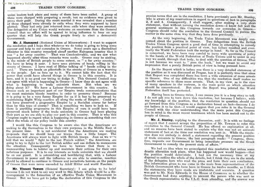 TUC Report, 1947
