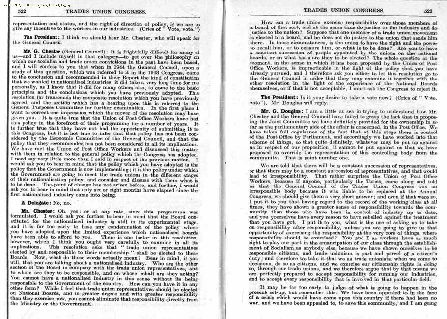 TUC Report, 1947