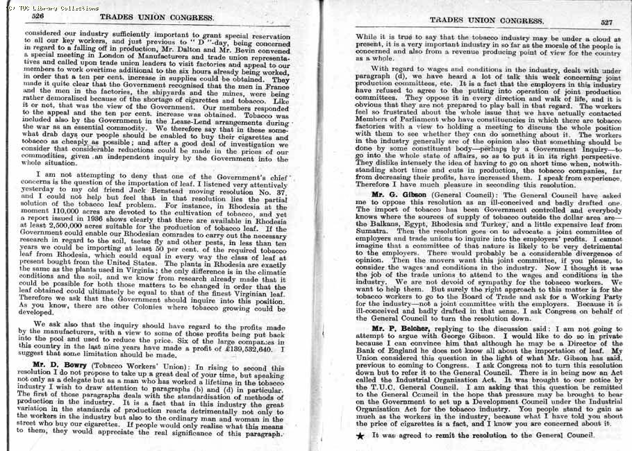 TUC Report, 1947