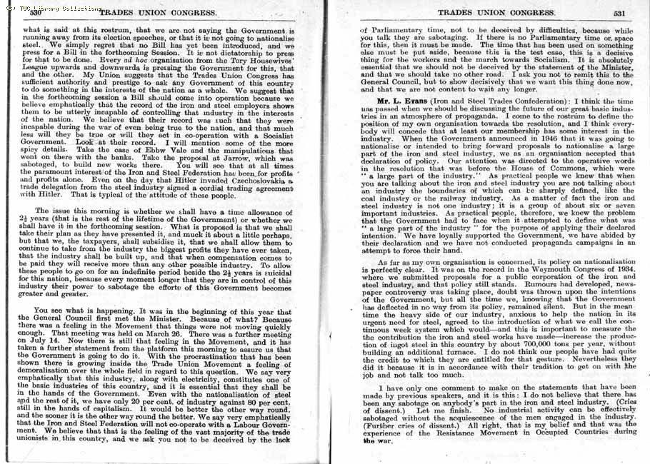 TUC Report, 1947