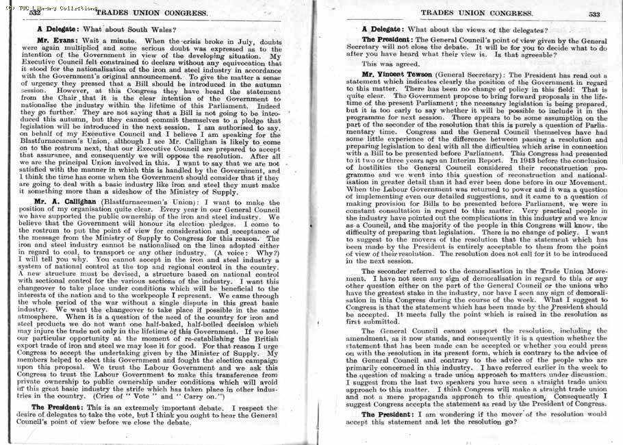 TUC Report, 1947