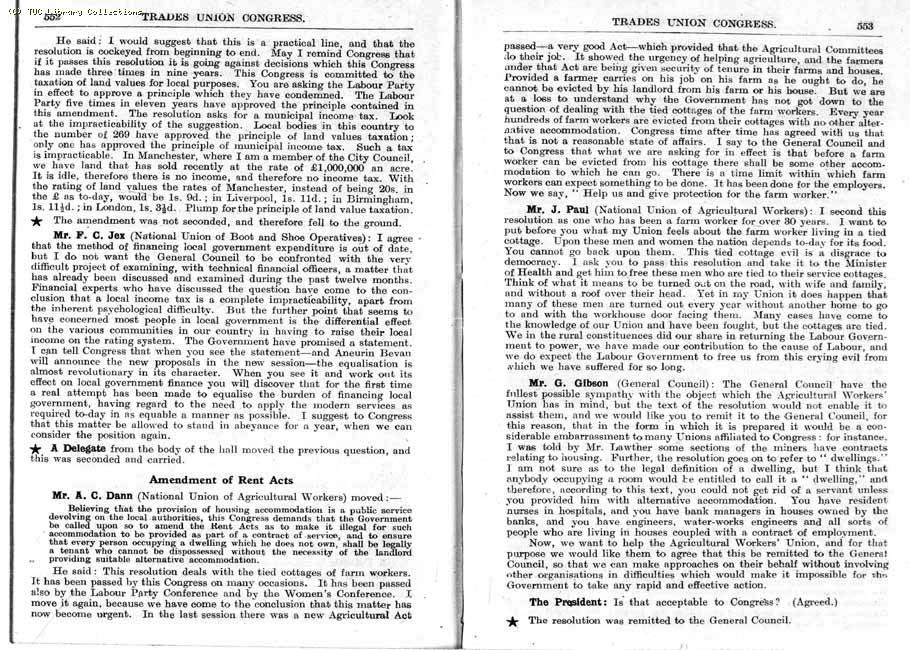 TUC Report, 1947