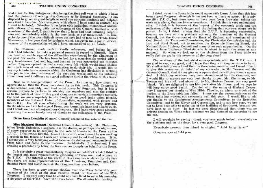 TUC Report, 1947