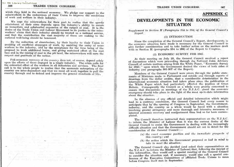 TUC Report, 1947