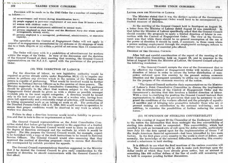 TUC Report, 1947