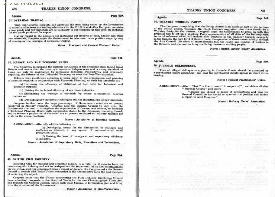 TUC Report, 1947