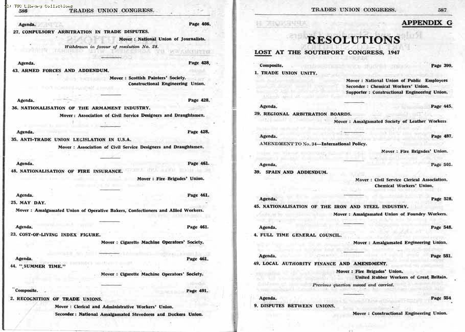 TUC Report, 1947